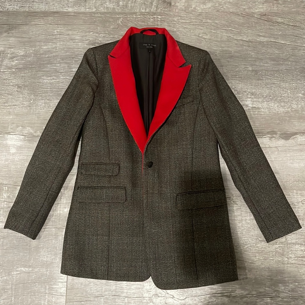 Rag & Bone Paloma Jacket With Red Lapel - image 5